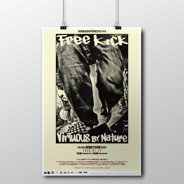 画像1: Free Kick / Virtuous By Nature ポスター (1)